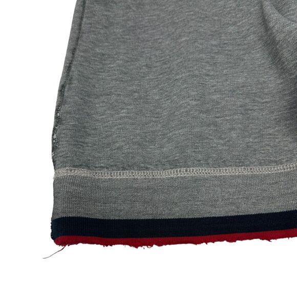 ENYCE Vintage Full Zip Gray Navy Red Hoodie Sweatshirt Thrashed Grunge 2XL XXL - Picture 14 of 14